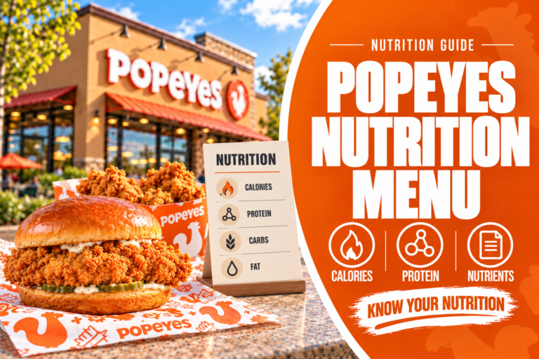 Popeyes Nutrition Menu